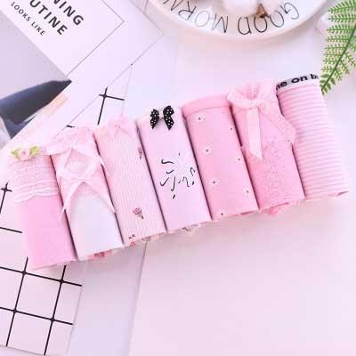 Great 7pcs/lot Women's Panties - Cotton Underwear Briefs Sexy Lingeries - Girls Cute Panty (D28)(TSP3)