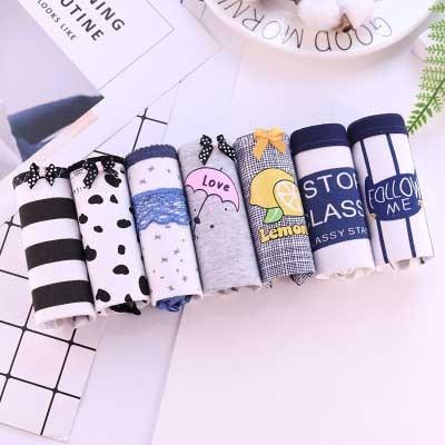 Great 7pcs/lot Women's Panties - Cotton Underwear Briefs Sexy Lingeries - Girls Cute Panty (D28)(TSP3)