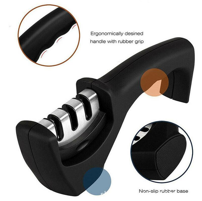 7pcs/set Kitchen Knife Set - Japanese Damascus Pattern Chef's Knife with Accessory Knife Holder Knife Sharpener (AK5)(1U61)