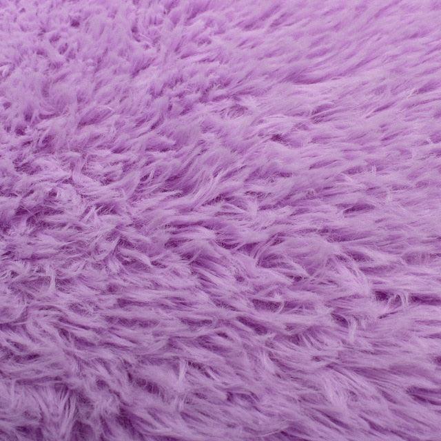80*120CM Fluffy Rugs Anti-Skid Shaggy Area Rug Dining Living Room Bedroom Home Bedroom Soft Carpet (D68)(RU2)(RU3)(1U68)