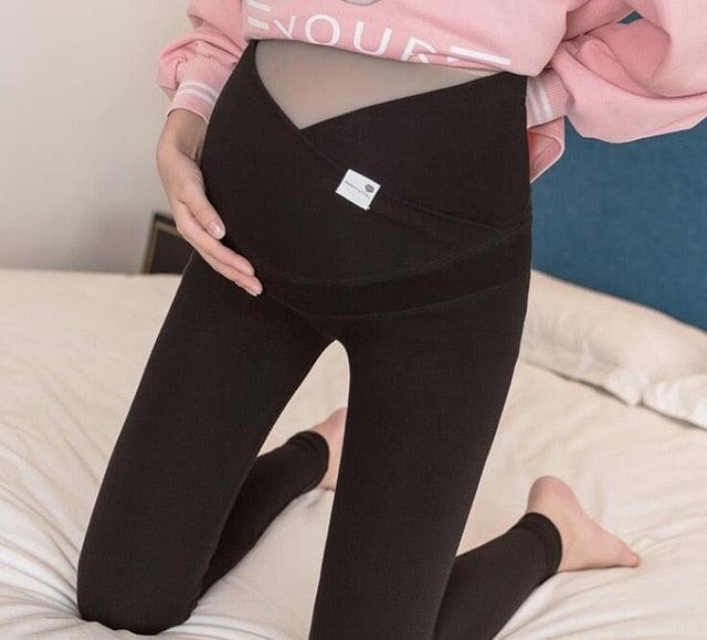 Nice Across V Low Waist Belly Maternity Legging - Spring Autumn Fashion Knitted Clothes For Pregnant Women (F6)(7Z2)(2Z7)