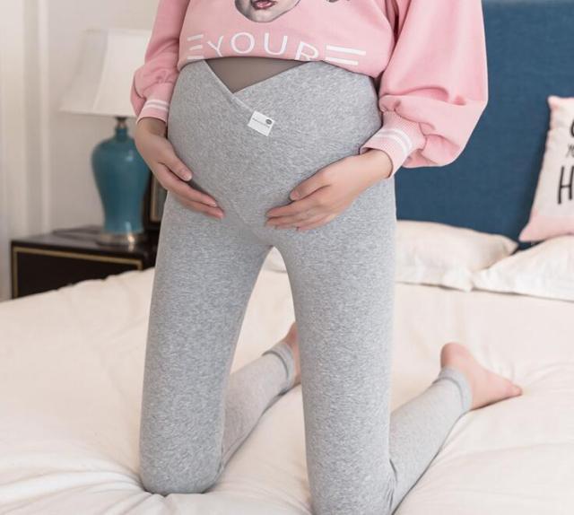 Nice Across V Low Waist Belly Maternity Legging - Spring Autumn Fashion Knitted Clothes For Pregnant Women (F6)(7Z2)(2Z7)