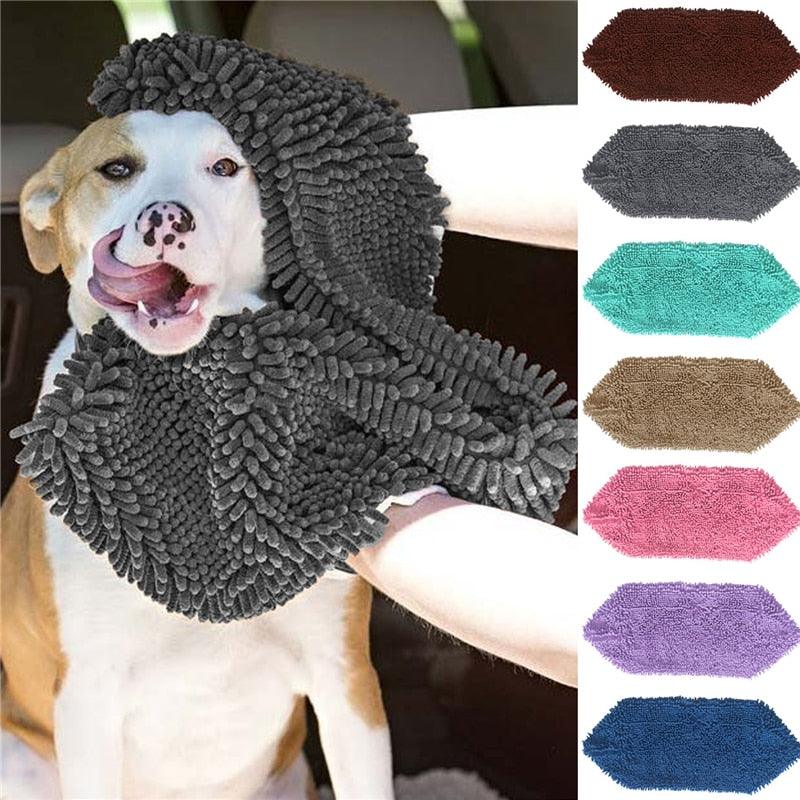 80x35cm Ultra-Absorptive Soft Absorbent Microfiber Pet Dog Cat Absorbent Bathrobes Suction Bath Quick Drying Towel (D72)(3W2)