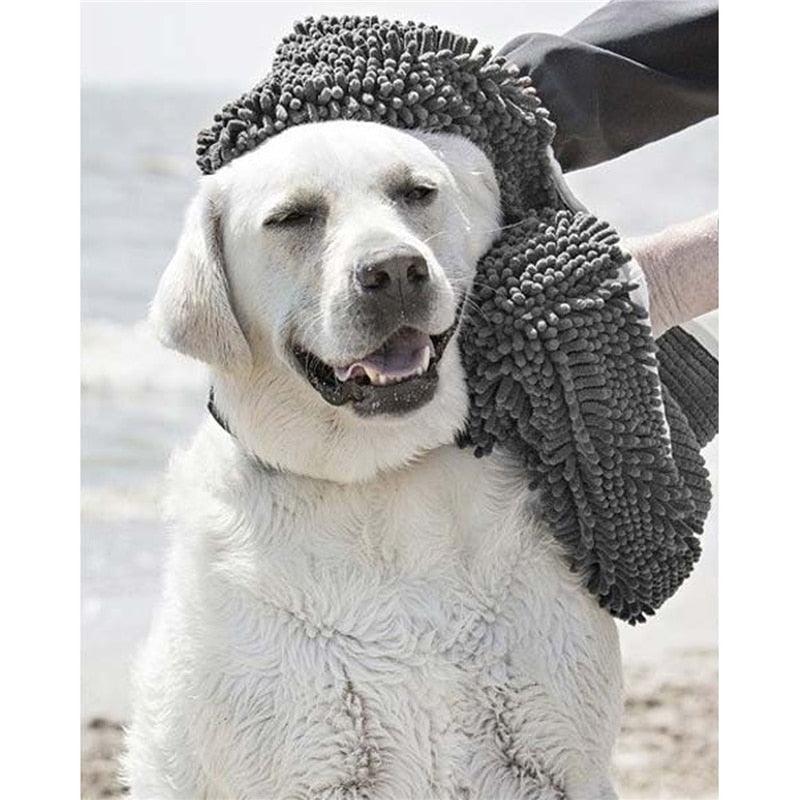 80x35cm Ultra-Absorptive Soft Absorbent Microfiber Pet Dog Cat Absorbent Bathrobes Suction Bath Quick Drying Towel (D72)(3W2)
