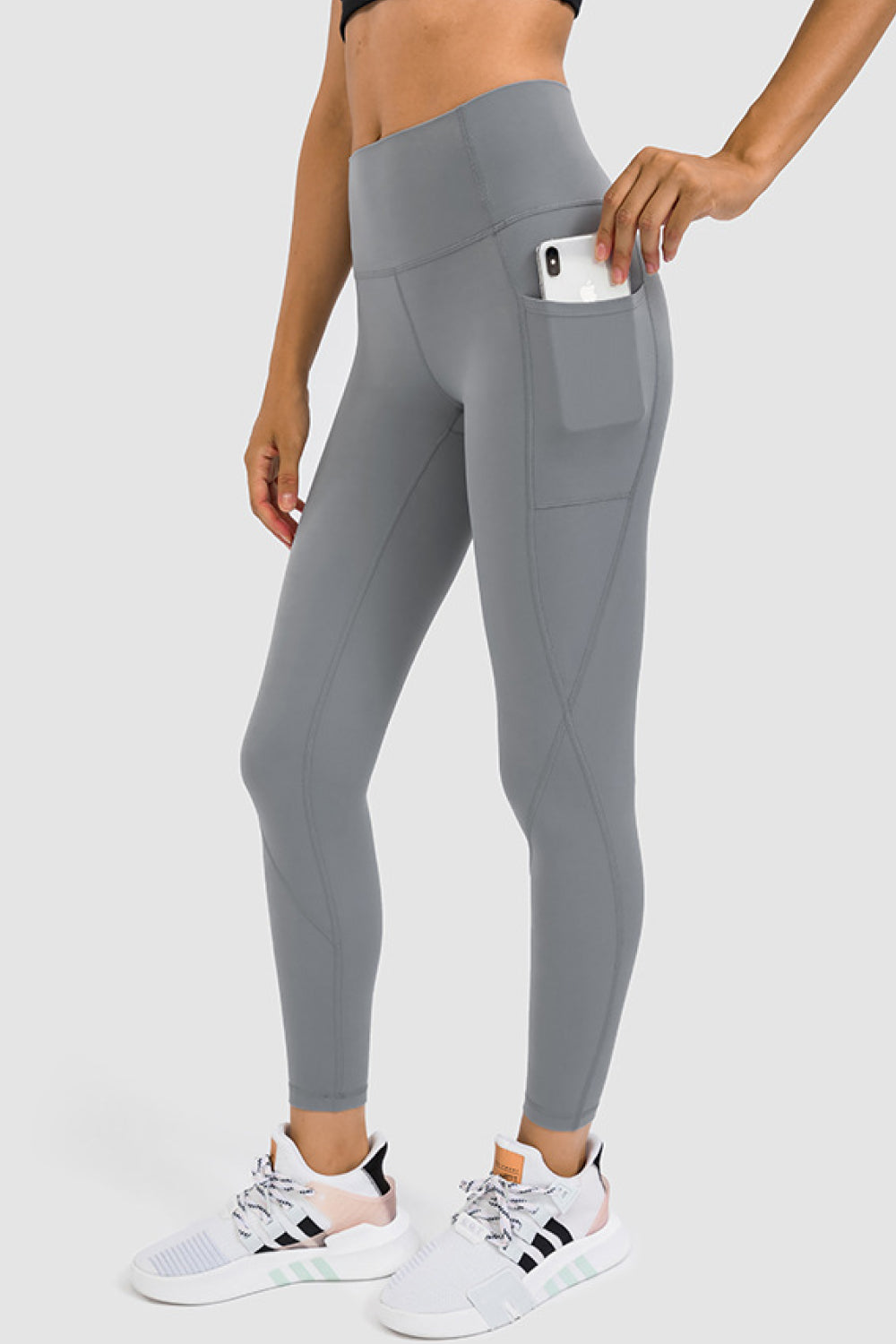 High Rise Yoga Leggings with Side Pocket (TBL) T