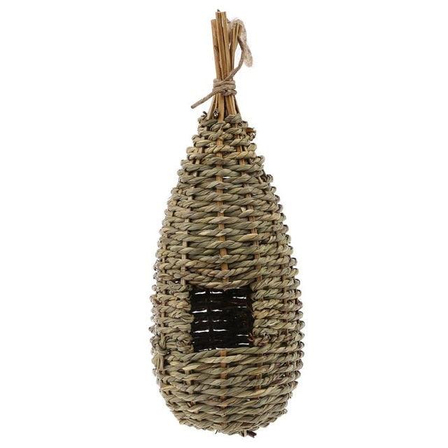 9 Styles Birds Nest Bird Cage Natural Grass Egg Cage Bird House - Outdoor Decorative Weaved Hanging Parrot Nest Houses (1W5)1