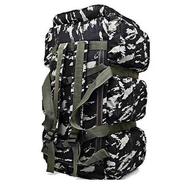 Large Capacity Men's Travel Bags - Canvas Military Tactical Backpack - Waterproof Hiking Climbing Camping (D78)(LT3)