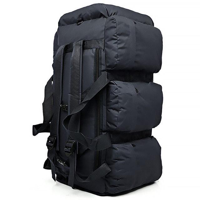 Large Capacity Men's Travel Bags - Canvas Military Tactical Backpack - Waterproof Hiking Climbing Camping (D78)(LT3)