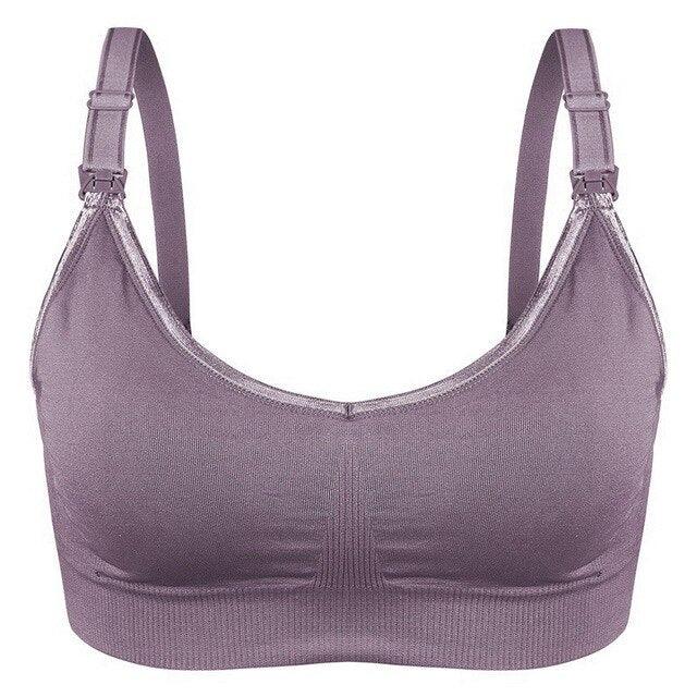 Gorgeous Wireless Gather Seamless Maternity Nursing Sports Bras - Casual Breastfeeding Bras - Pregnancy Sleeping Wear (4Z2)
