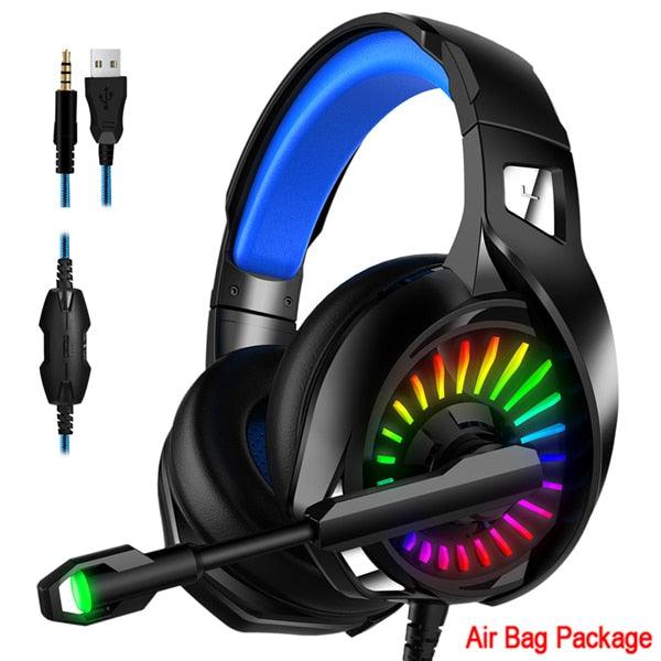 A20 PS4 Gaming Headphones 4D Stereo RGB Marquee Earphones Headset with Microphone for New Xbox One/Laptop/Computer Tablet (AH)(F49)