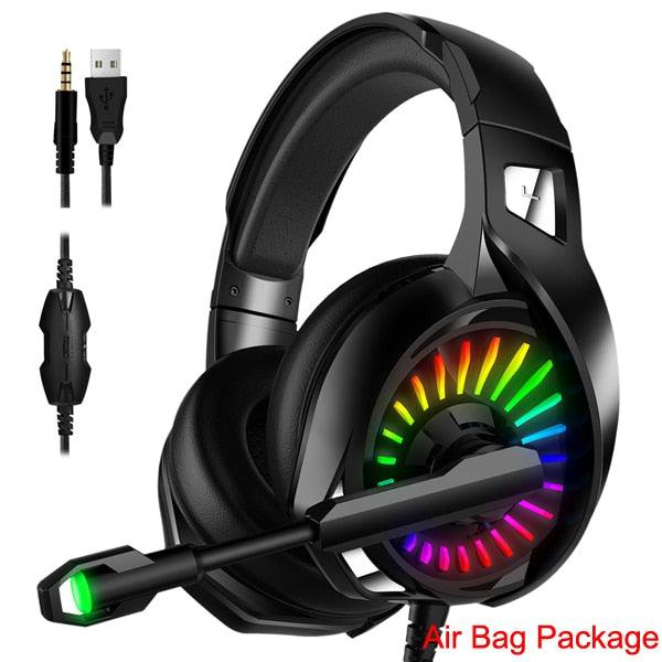 A20 PS4 Gaming Headphones 4D Stereo RGB Marquee Earphones Headset with Microphone for New Xbox One/Laptop/Computer Tablet (AH)(F49)