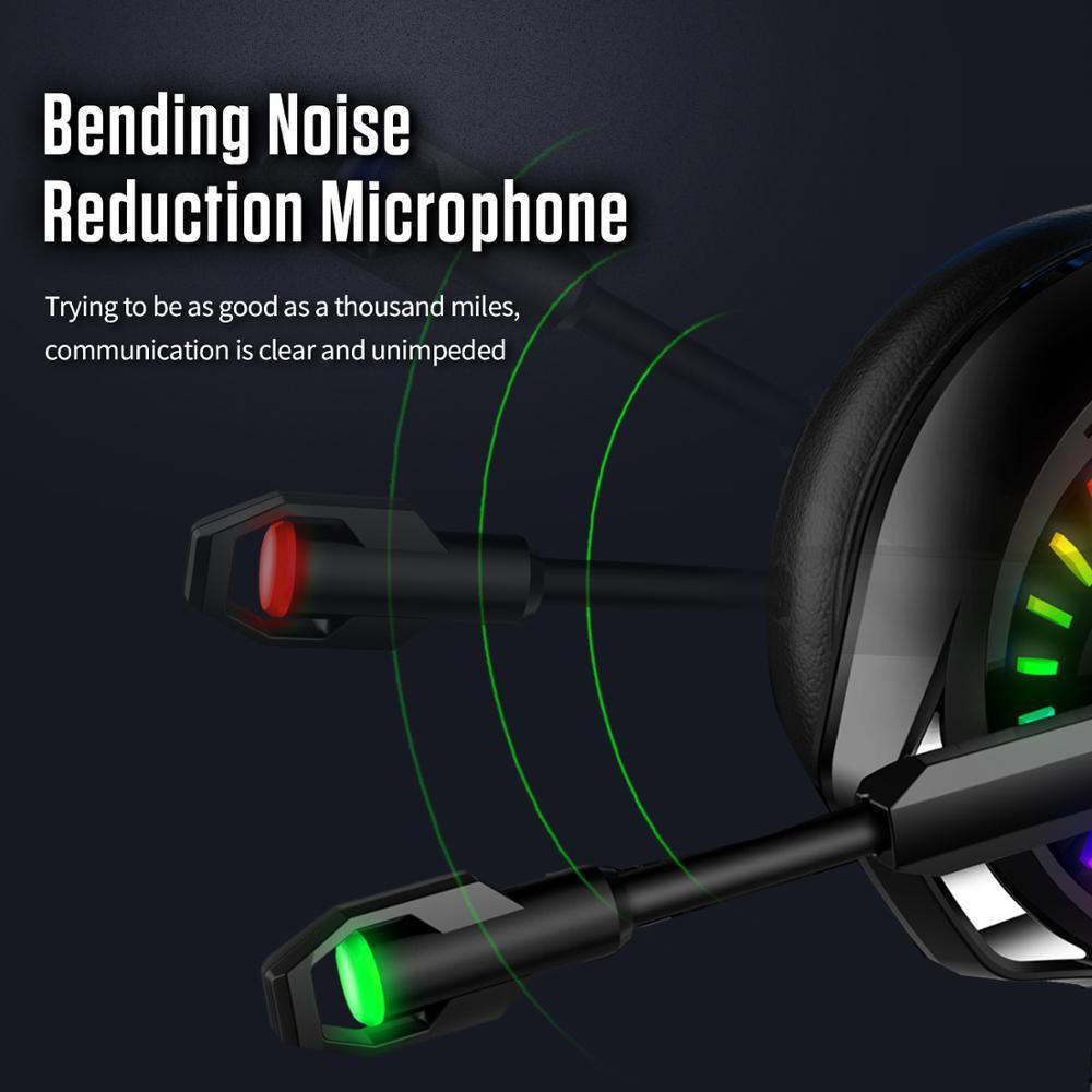 A20 PS4 Gaming Headphones 4D Stereo RGB Marquee Earphones Headset with Microphone for New Xbox One/Laptop/Computer Tablet (AH)(F49)