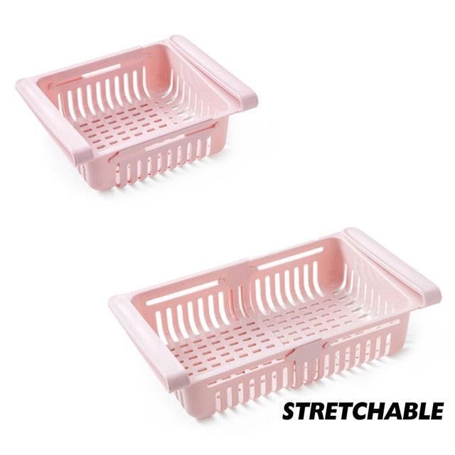 Slide Storage Rack Organizer - Adjustable Refrigerator Shelf Holder (AK9)