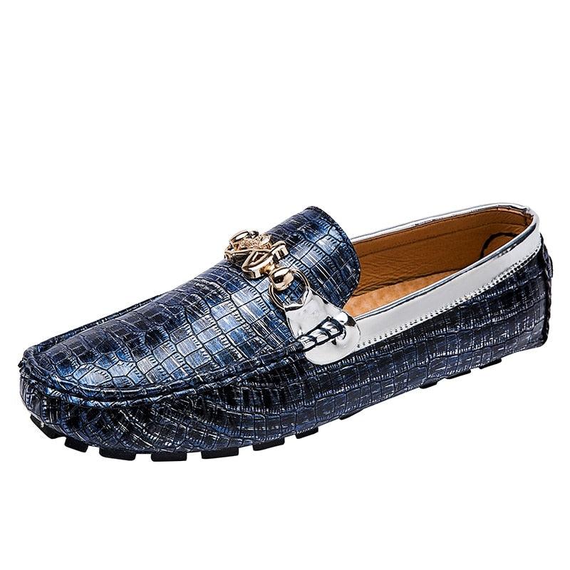 Men Luxury Loafers Gold Driving Shoes - Moccasins Italian Shoes (MSC5)(MSC4)(MSC1)(F12)