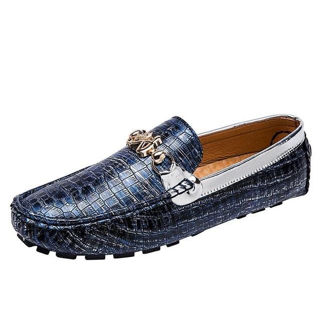 Men Luxury Loafers Gold Driving Shoes - Moccasins Italian Shoes (MSC5)(MSC4)(MSC1)(F12)