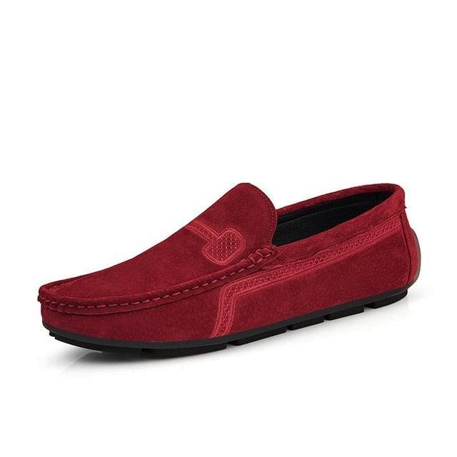 Summer Men's Loafers Genuine Leather Casual Shoes - Fashion Slip On Driving Shoes (MSC2)(MSC4)(MSC1)(F12)