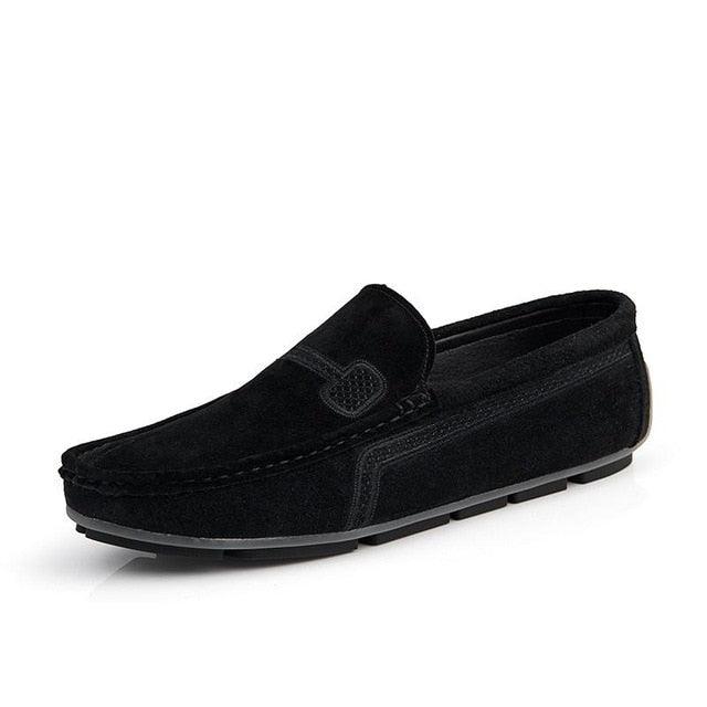 Summer Men's Loafers Genuine Leather Casual Shoes - Fashion Slip On Driving Shoes (MSC2)(MSC4)(MSC1)(F12)