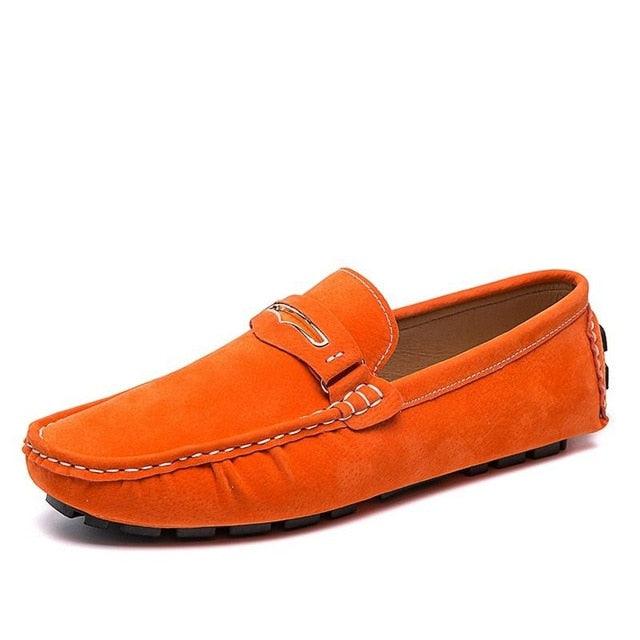 Summer Men's Loafers Genuine Leather Casual Shoes - Fashion Slip On Driving Shoes (MSC2)(MSC4)(MSC1)(F12)