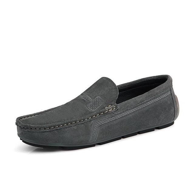 Summer Men's Loafers Genuine Leather Casual Shoes - Fashion Slip On Driving Shoes (MSC2)(MSC4)(MSC1)(F12)