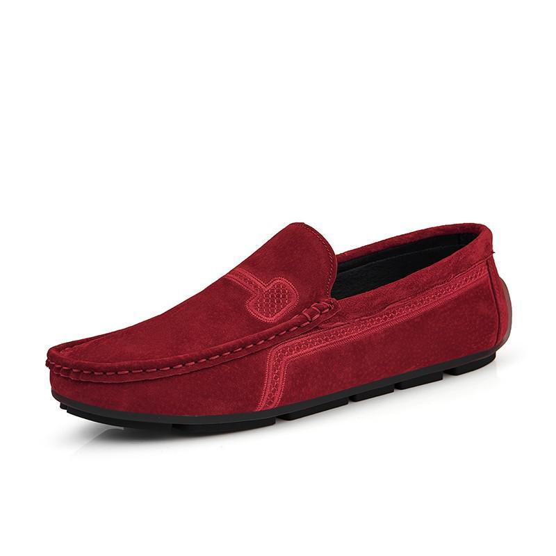 Summer Men's Loafers Genuine Leather Casual Shoes - Fashion Slip On Driving Shoes (MSC2)(MSC4)(MSC1)(F12)