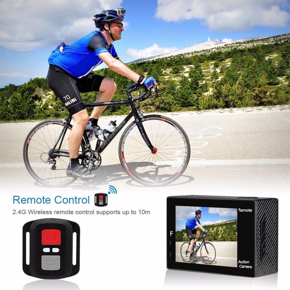 AKASO Brave 4 Action Camera 4K / 24fps Ultra HD 20MP Wifi anti-shake 30m Underwater Waterproof Remote control Helmet Sport cam (D54)(MC6)(1U54)