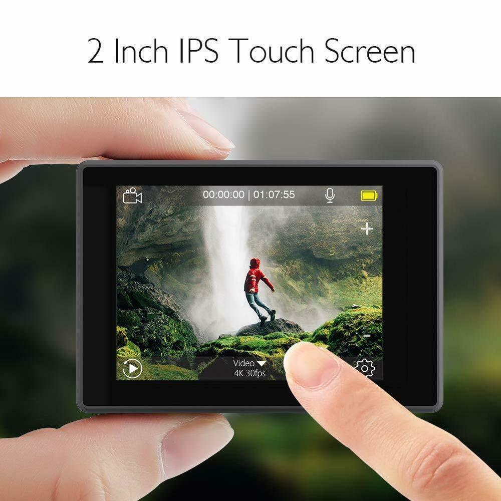 AKASO V50 Elite Native 4K/60fps 20MP Ultra HD 4K Action Camera Sport WiFi Touch Screen Voice Control EIS 40m Waterproof Camera (MC6)(1U54)