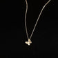 Sweet Silver Color Zircon Crystal Butterfly Necklaces - Women Choker Jewelry (5JW)1