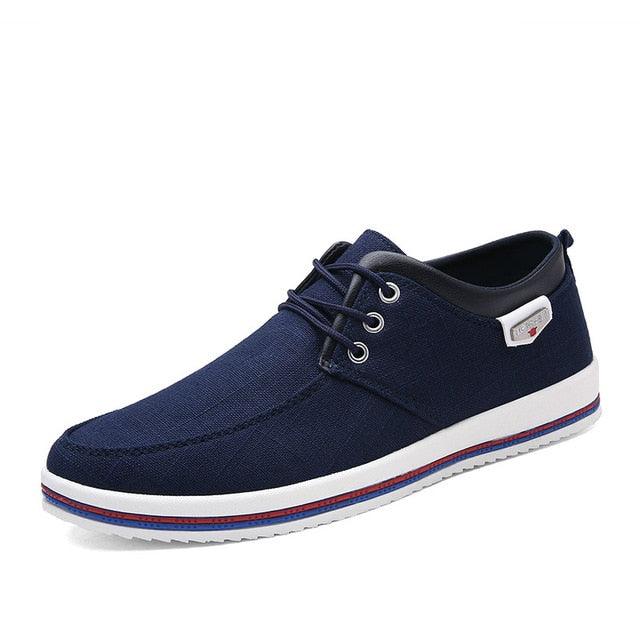 Great Fashion Men's Shoes - Canvas Casual Men's Shoes - Handmade Moccasins (MSC2)(F12)