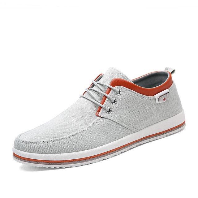 Great Fashion Men's Shoes - Canvas Casual Men's Shoes - Handmade Moccasins (MSC2)(F12)