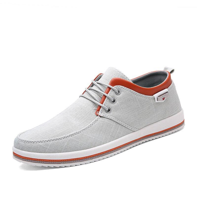Great Fashion Men's Shoes - Canvas Casual Men's Shoes - Handmade Moccasins (MSC2)(F12)