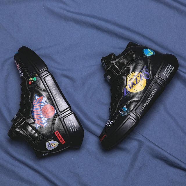 Trending Sneakers - Men's Superstar Fashion Printed High top Sneakers (MSA2)