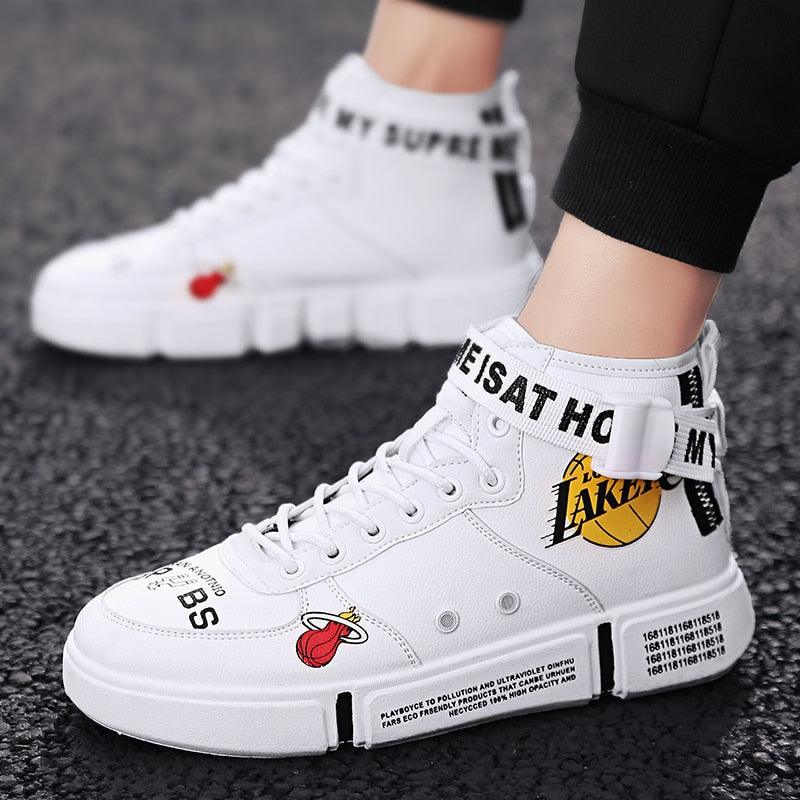 Trending Sneakers - Men's Superstar Fashion Printed High top Sneakers (MSA2)