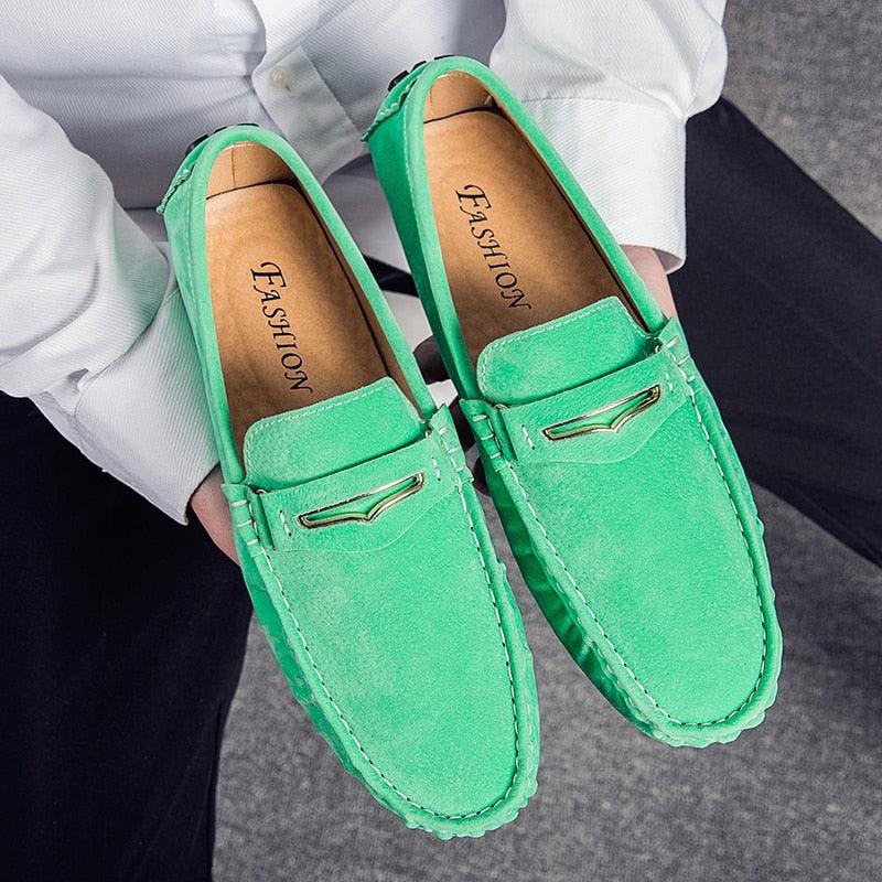 Men's Loafers Suede Shoes -Moccasins Boat Shoes - Slip On Driving Shoes (D12)(MSC5)(MSC4)(MSC1)