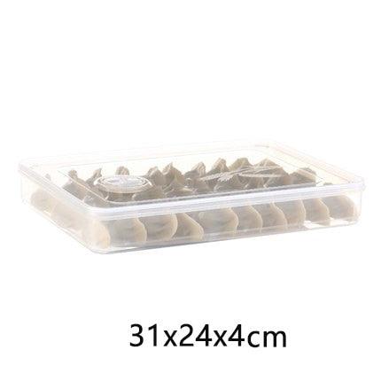 Store Single Layer Dumpling Boxes Storage Tray Food Container Box (AK8)(F61)