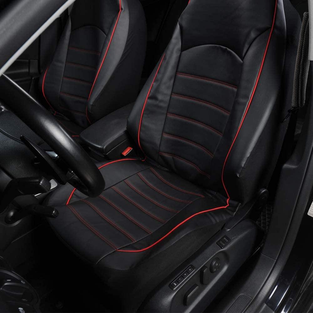 Amazing PU Leather Front Car Seat Covers - Fashion Style High Back Bucket Car Seat Cover (7WH1)
