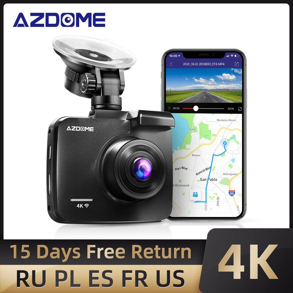 \\4K 2160P Dual Lens Built in GPS WiFi FHD 1080P Front + VGA Rear Camera Car DVR Recorder GS63H Dash Cam Night Vision (D60)(CT4)(1U60)