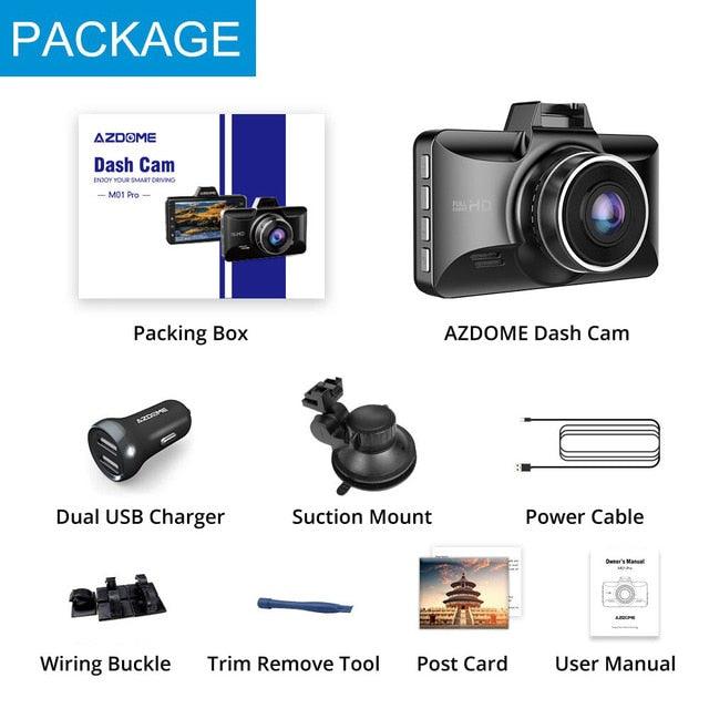 Dash cam 3-Inch 2.5D Screen 1080P HD Car DVR Recorder Driver Fatigue Alert 170 View Angle G-sensor (CT4)(1U60)(F60)