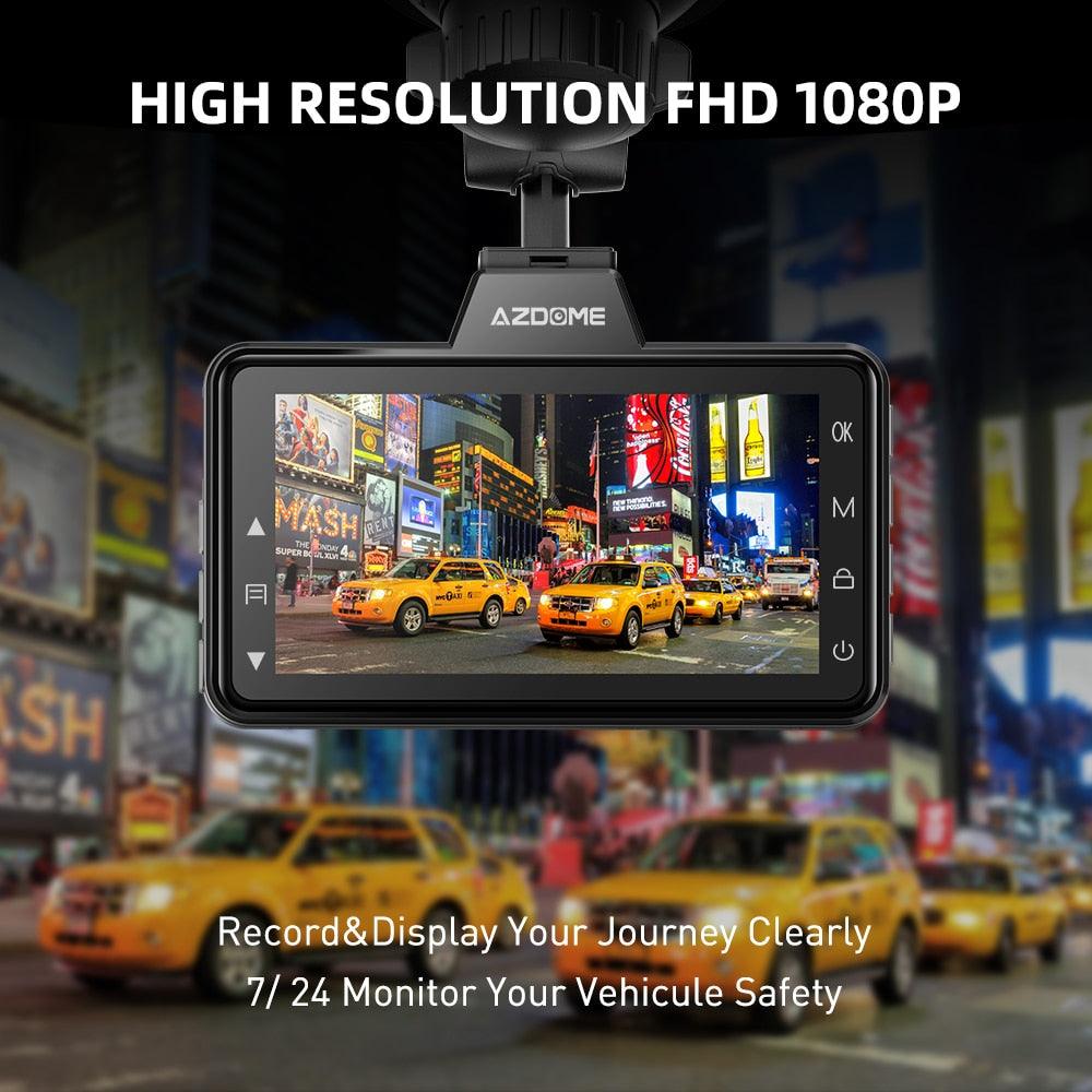 M01 Pro FHD 1080P Dash Cam 3 Inch DVR Car Driving Recorder Night Vision, Park Monitor, G-Sensor, Loop Recording (D60)(CT4)(1U60)