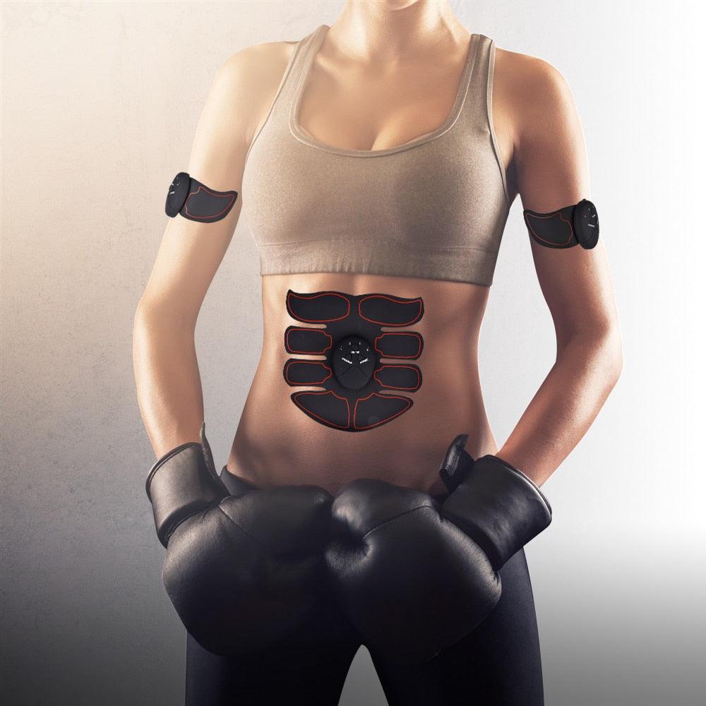 Abdominal Body Slimming Massager EMS Muscle Training Stimulator Device Abdominal Wireless (FH)(1U80)
