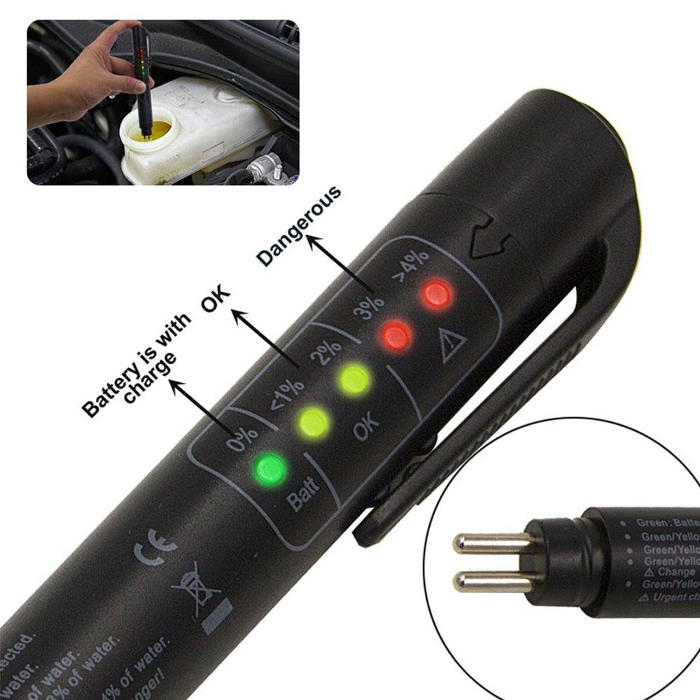 Trending Accurate Oil Quality Check Pen - Universal Brake Fluid Tester - Liquid Digital Automotive Testing Tool (7WH1)1