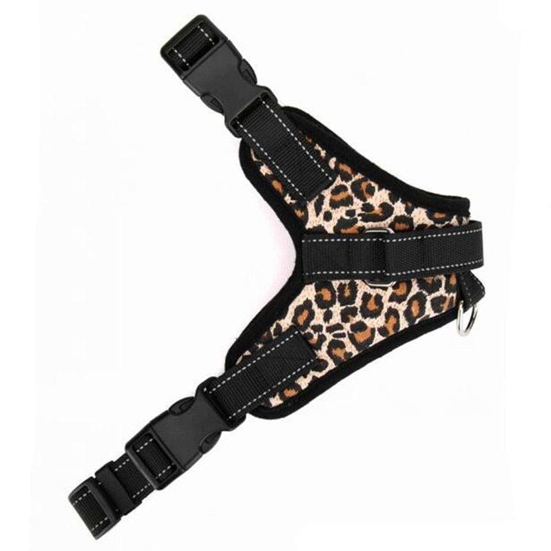 Adjustable Nylon No Pull Cat Dog Harness Vest - Large Leash XL Medium Pet Supplies Vest Pet Collar Accessories (1U70)(1U75)