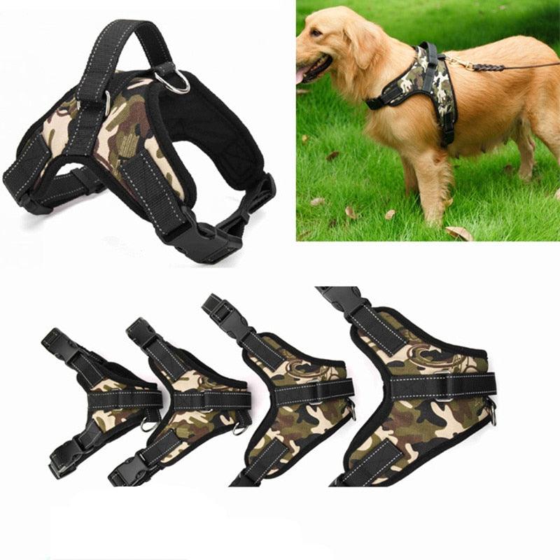 Adjustable Nylon No Pull Cat Dog Harness Vest - Large Leash XL Medium Pet Supplies Vest Pet Collar Accessories (1U70)(1U75)