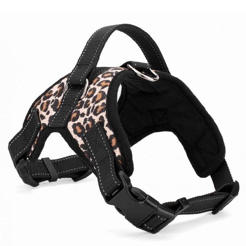 Adjustable Nylon No Pull Cat Dog Harness Vest - Large Leash XL Medium Pet Supplies Vest Pet Collar Accessories (1U70)(1U75)