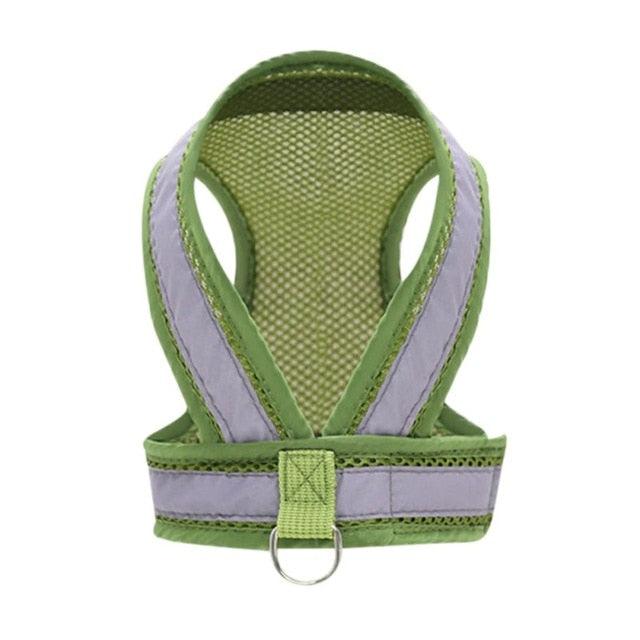 Adjustable Pet Dog Cat Harness and Leash Set - Puppy Cat Reflective Vest Harness Collar Chihuahua Pug Bulldog (2U70)