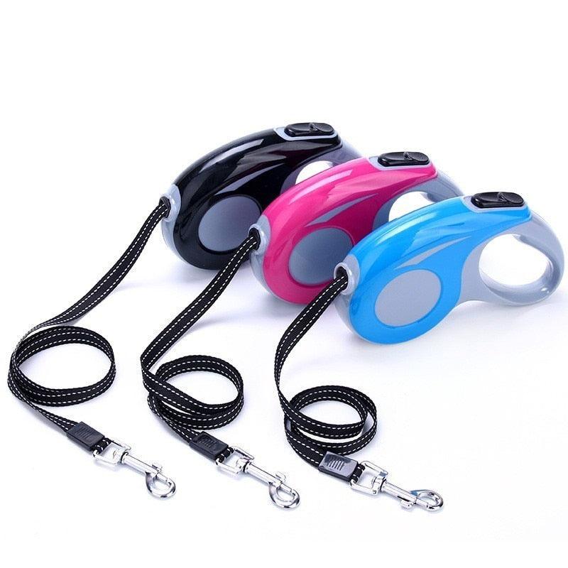 Advanced Automatic Traction Small Dog Leash Pitbull Nylon Puppy Chain Pet Accessories (2W1)(F70)