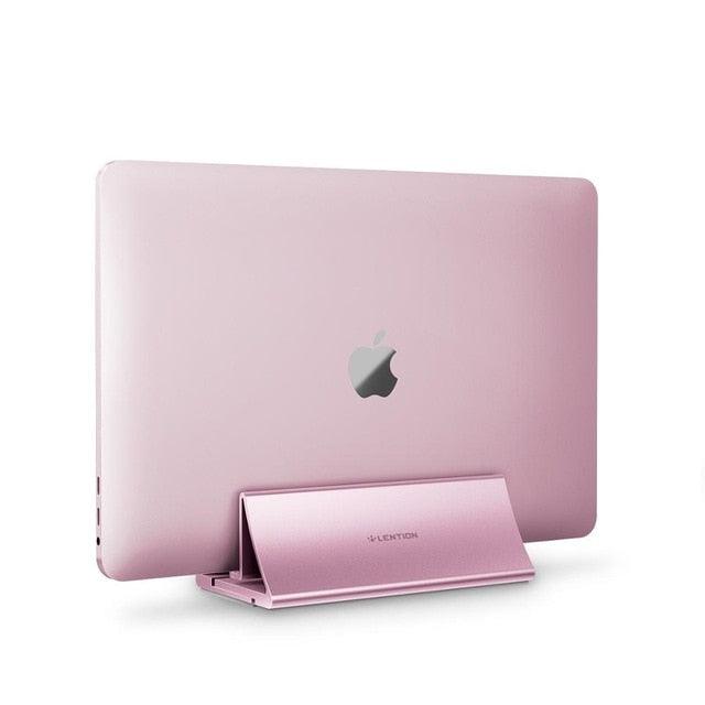 Aluminum Space-Saving Vertical Desktop Stand for MacBook Air/Pro 16 13 15, iPad Pro 12.9, Chromebook and 11 to 17-inch Laptop (D51)(TL1)(CA4)(1U51)(1U52)