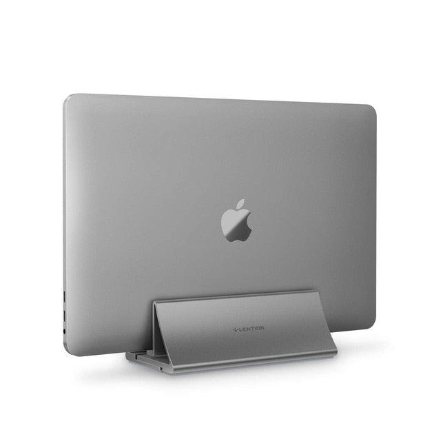 Aluminum Space-Saving Vertical Desktop Stand for MacBook Air/Pro 16 13 15, iPad Pro 12.9, Chromebook and 11 to 17-inch Laptop (D51)(TL1)(CA4)(1U51)(1U52)