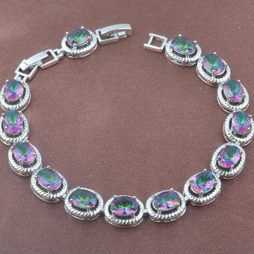 Amazing Bridal Jewelry Sets - Women's Top Crystal Wedding Gifts - Multicolor Zirconia (3JW)