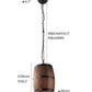 American modern nature loft wood Wine barrel E27 hanging vintage pendant (LL3)(LL2)(F58)