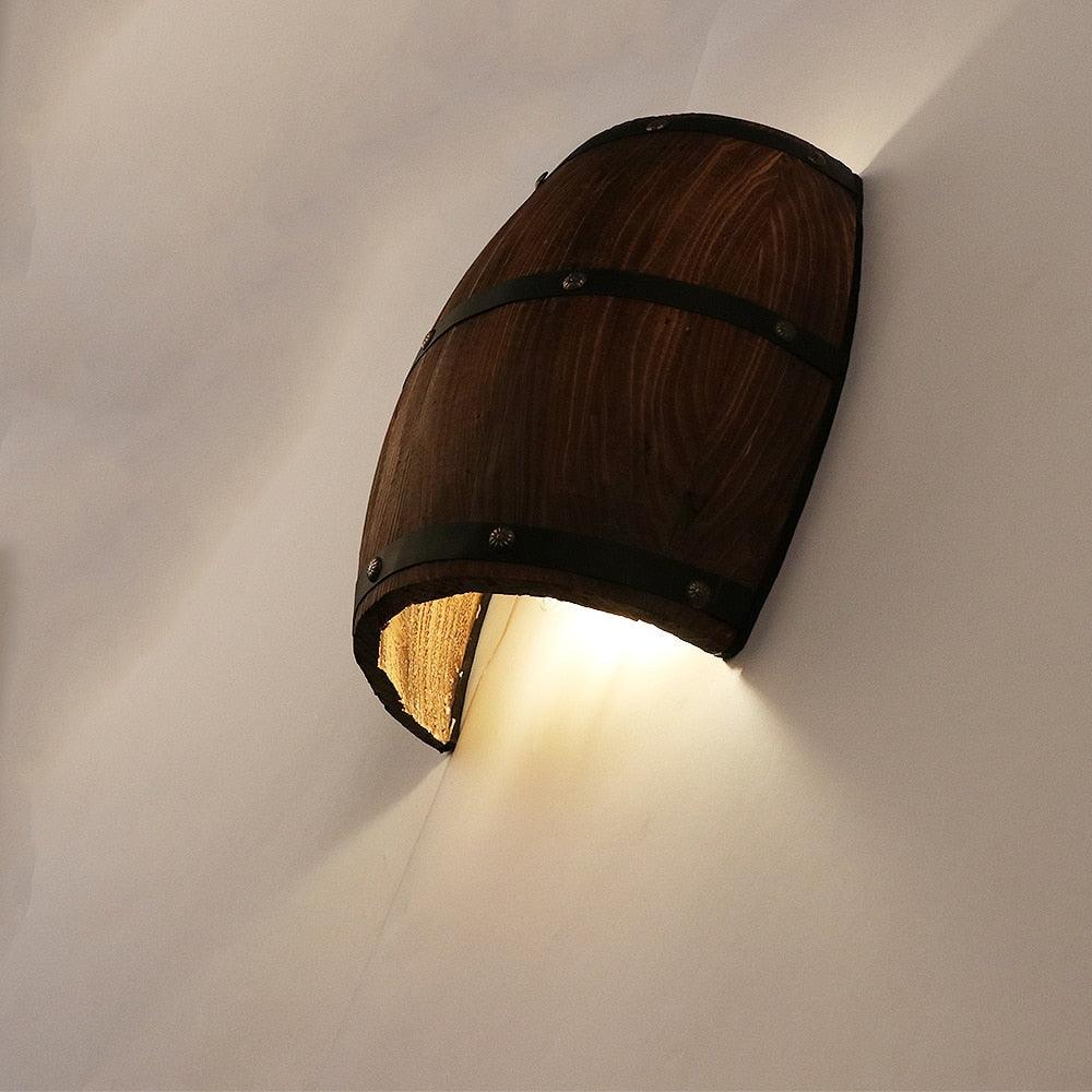 American vintage wall lamps country wine barrel modern wall lights LED E27 (D58)(LL3)(LL2)(1U58)
